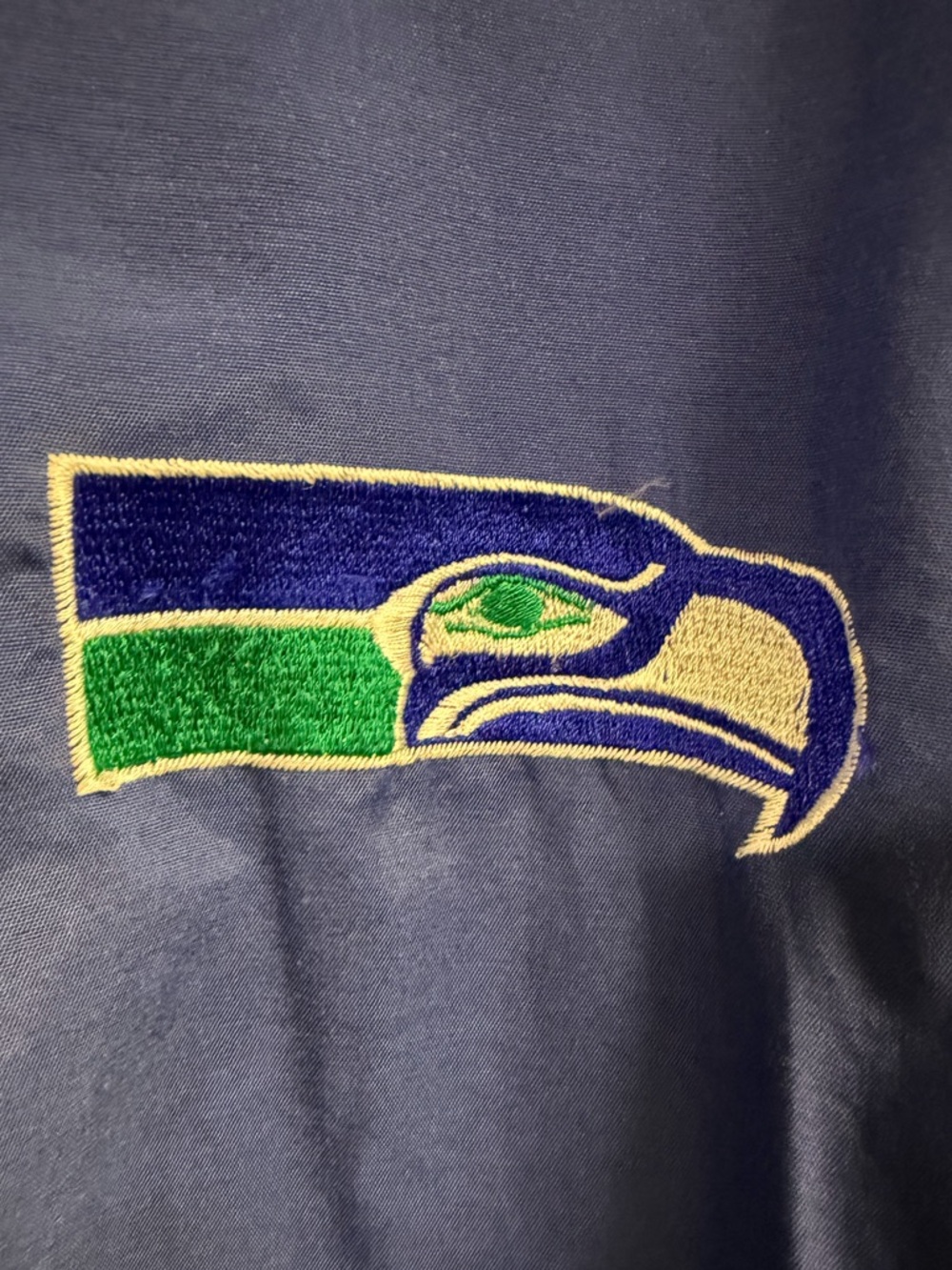 Seattle Seahawks Vintage Logo Athletic Jacket NFL Pro Line - Picture 7 of 9